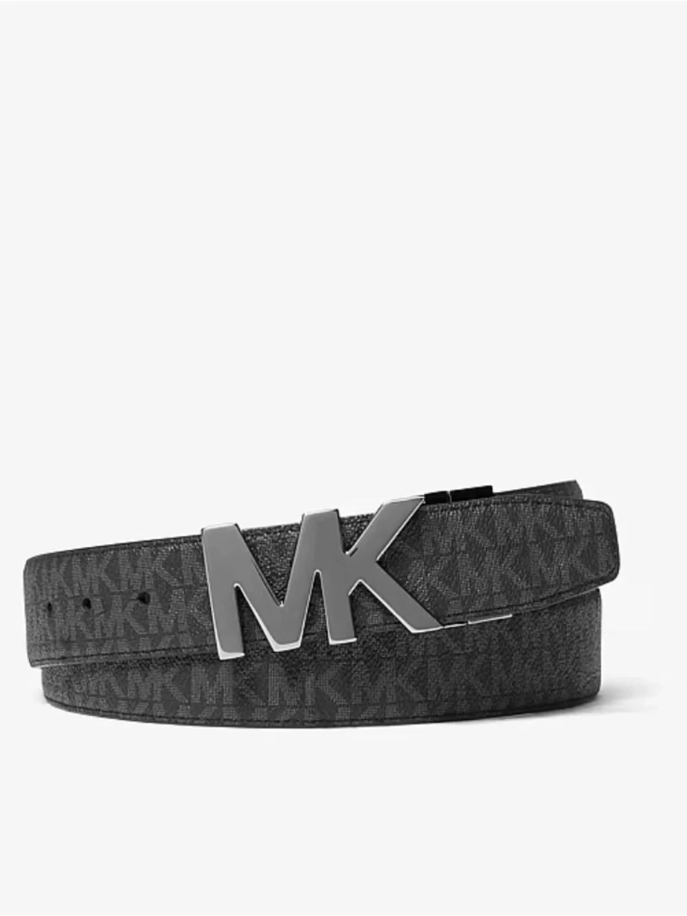 Michael Kors MK Reversible Signature Logo and Leather Belt XL Cut To Size